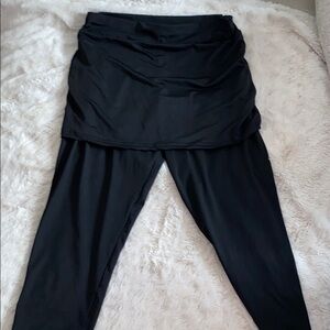 Black Skirted Leggings
